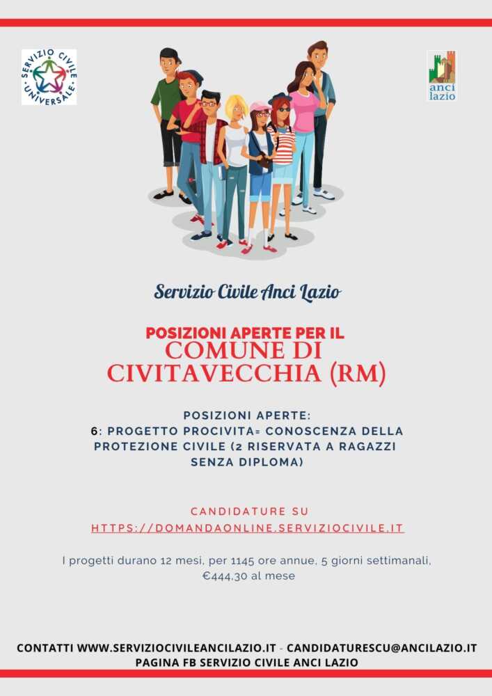 servizio civile anci lazio Civitavecchia servizio civile anci lazio Civitavecchia