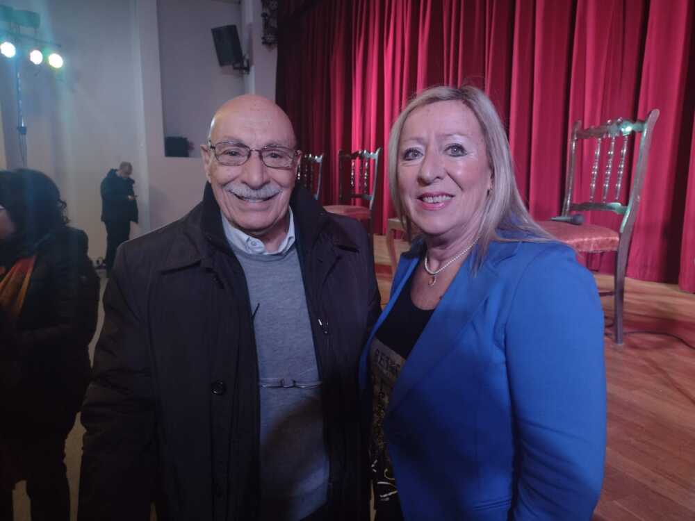 Consigliera comunale Prosperi Adele e il Dott. Massimo Finzi, Assessore alla Memoria della Comunità Ebraica