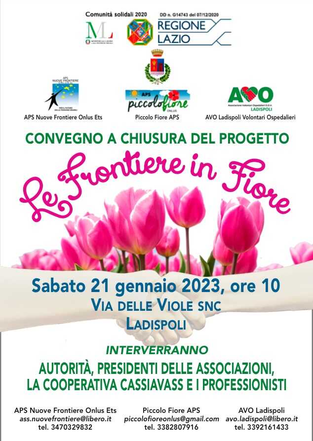Manifesto chiusura progetto nuove frontiere Manifesto chiusura progetto nuove frontiere