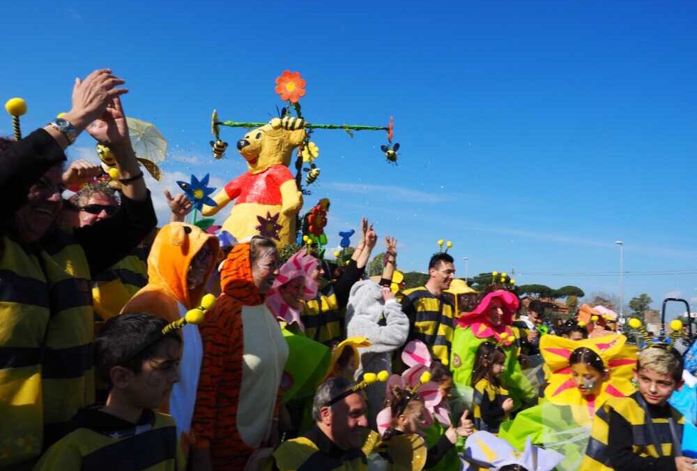 “Febbre da Carnevale” al Borgo di Fiumicino Testa di Lepre: domenica carri e divertimento