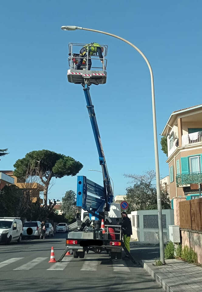 lampione illuminazione santa marinella
