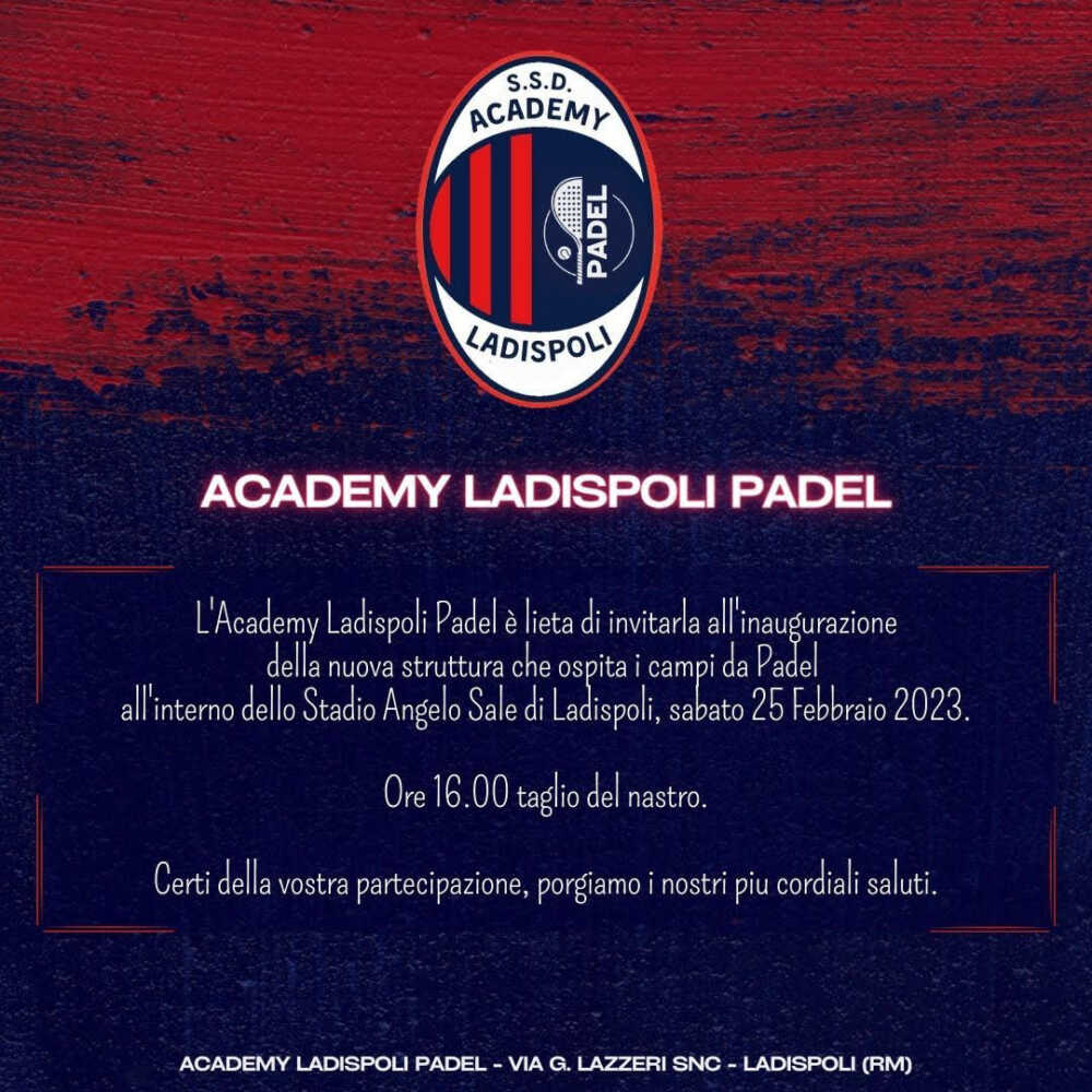 padel academy ladispoli