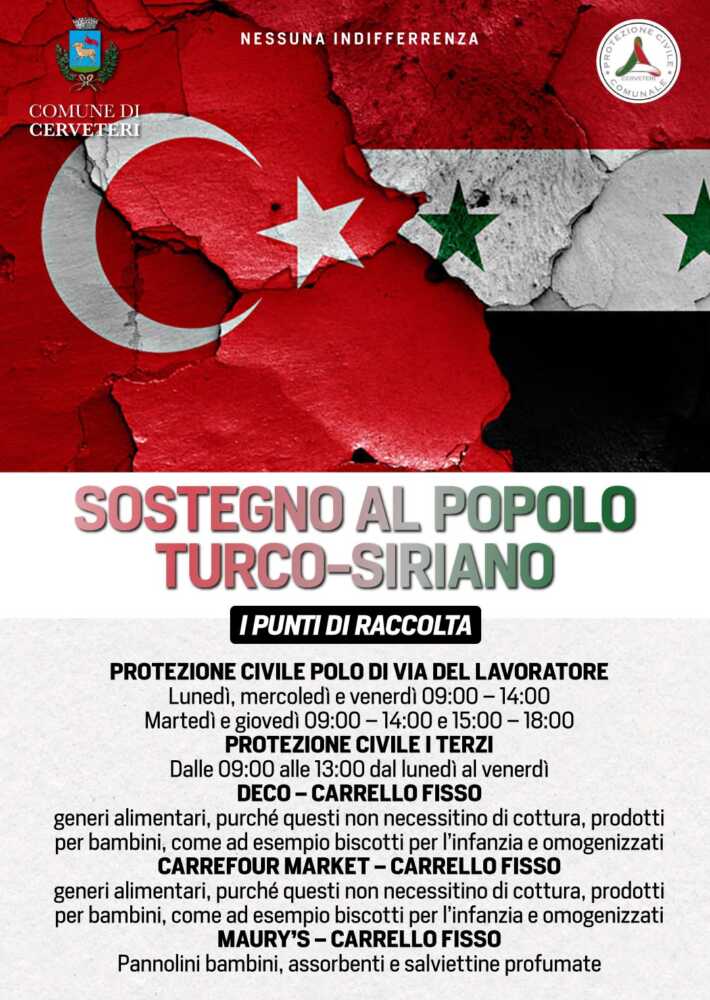 raccolta siria turchia cerveteri