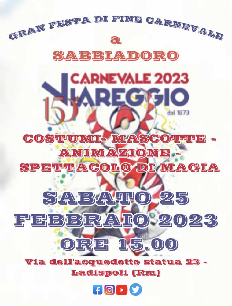 sabbiadoro ladispoli carnevale viareggio