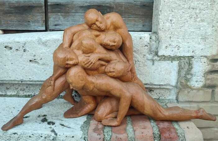 scultura legno cerqua