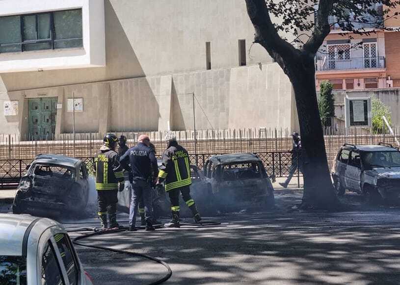 incendio via della magliana