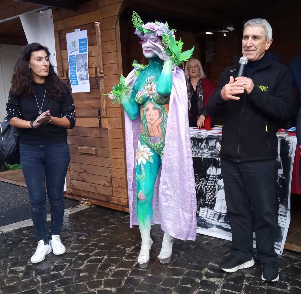 Body painting sagra carciofo ladispoli