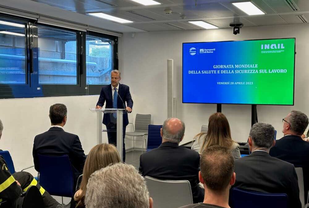 Fiumicino, Adr ed Inail celebrano la Giornata mondiale della salute e della sicurezza nei luoghi di lavoro