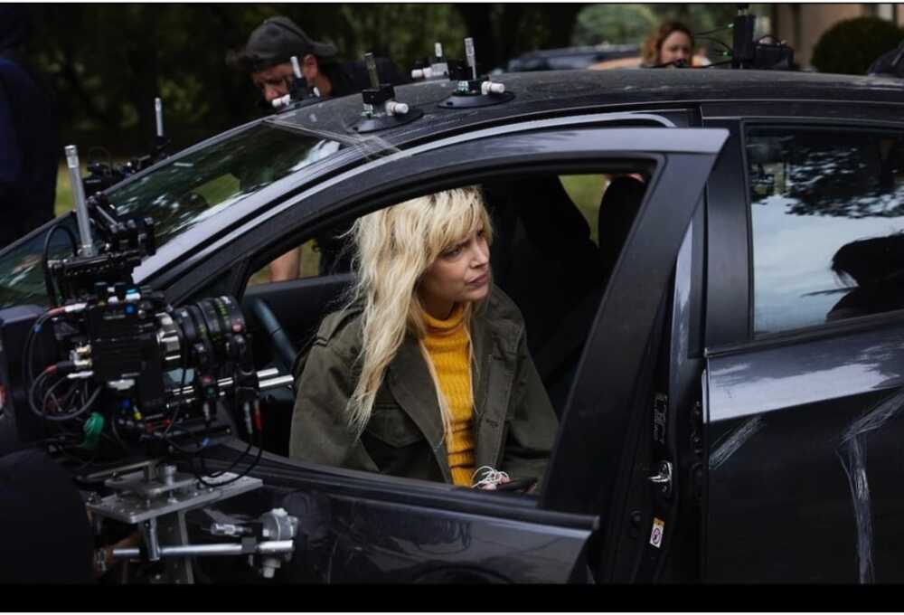 Micaela Ramazzotti riprese del film