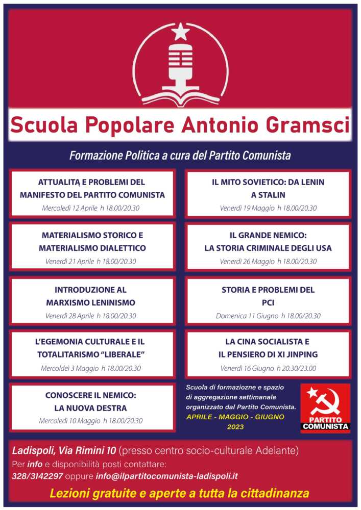SCUOLA POPOLARE ANTONIO GRAMSCIcalendario