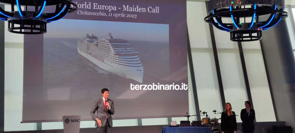 leonardo massa Msc World Europa a Civitavecchia