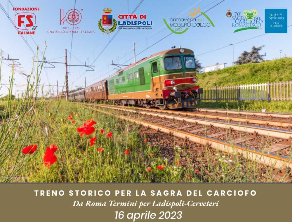 treno sagra carciofo Roma-Ladispoli