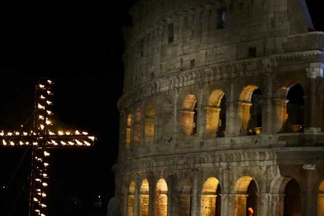 via crucis colosseo foto ufficio stampa roma capitale
