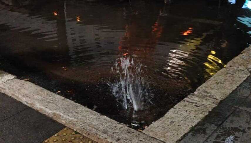 rottura condotta acea via collatina