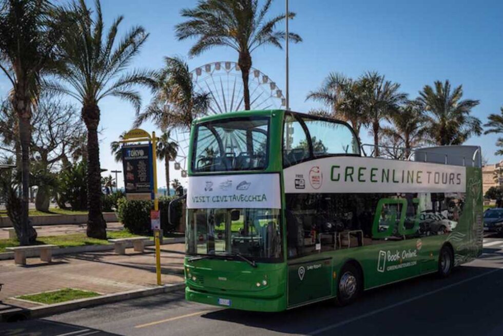 Visit Civitavecchia, il nuovo bus scoperto di Green Line Tours • Terzo