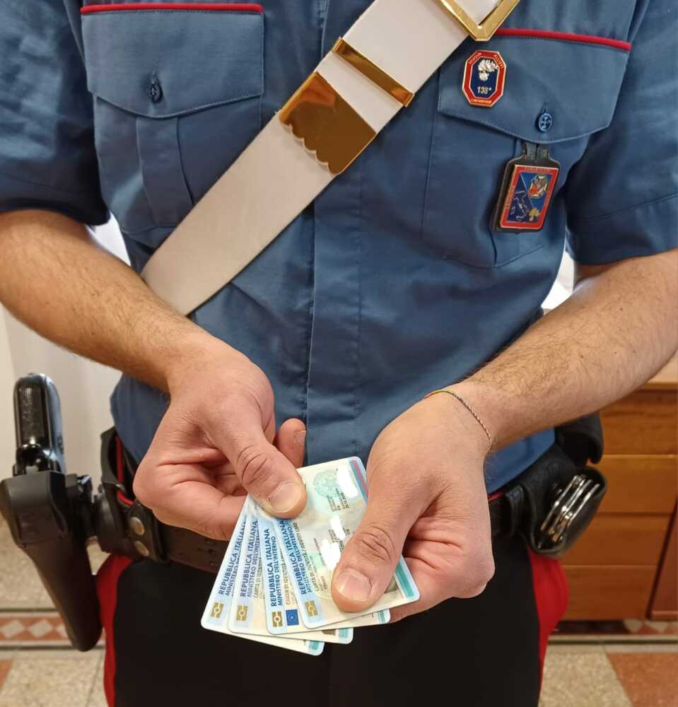carte identità false carabinieri cerveteri