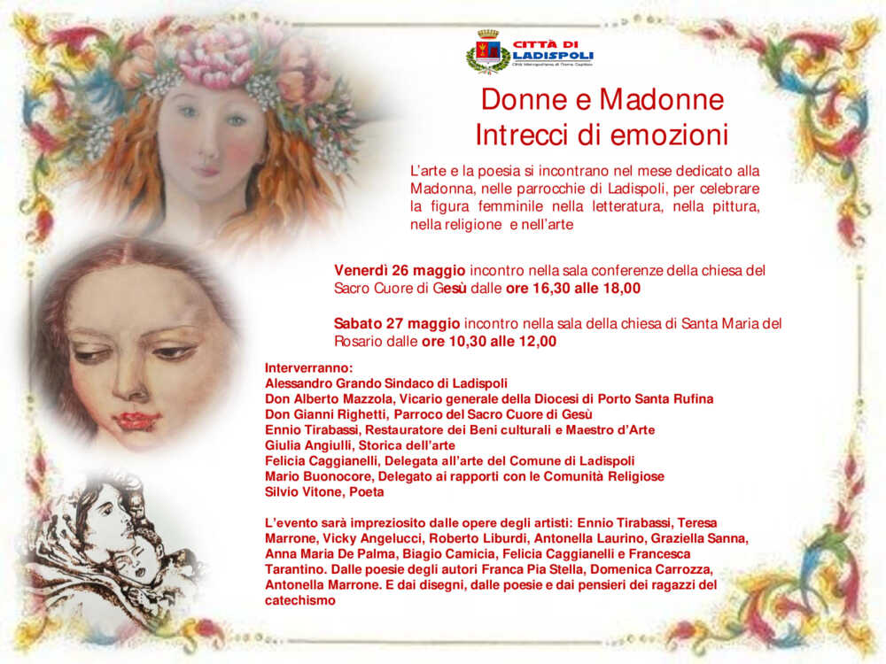 locandina donne e madonne ladispoli locandina donne e madonne ladispoli