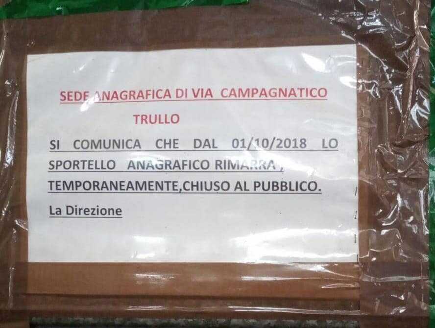 ufficio anagrafico trullo