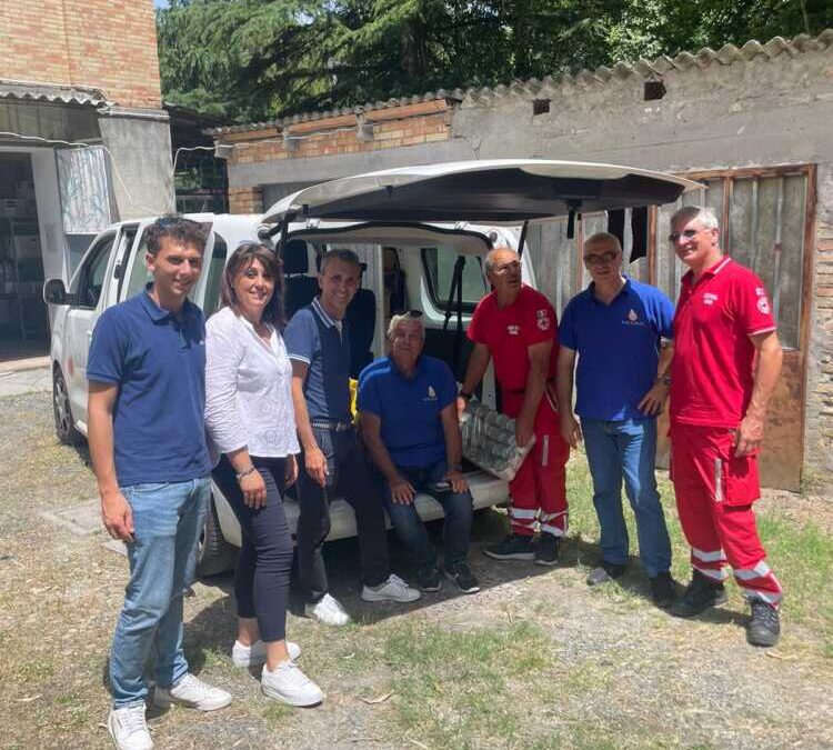 Delegazione di Tolfa e Allumiere in Emilia Romagna per portare aiuti umanitari 