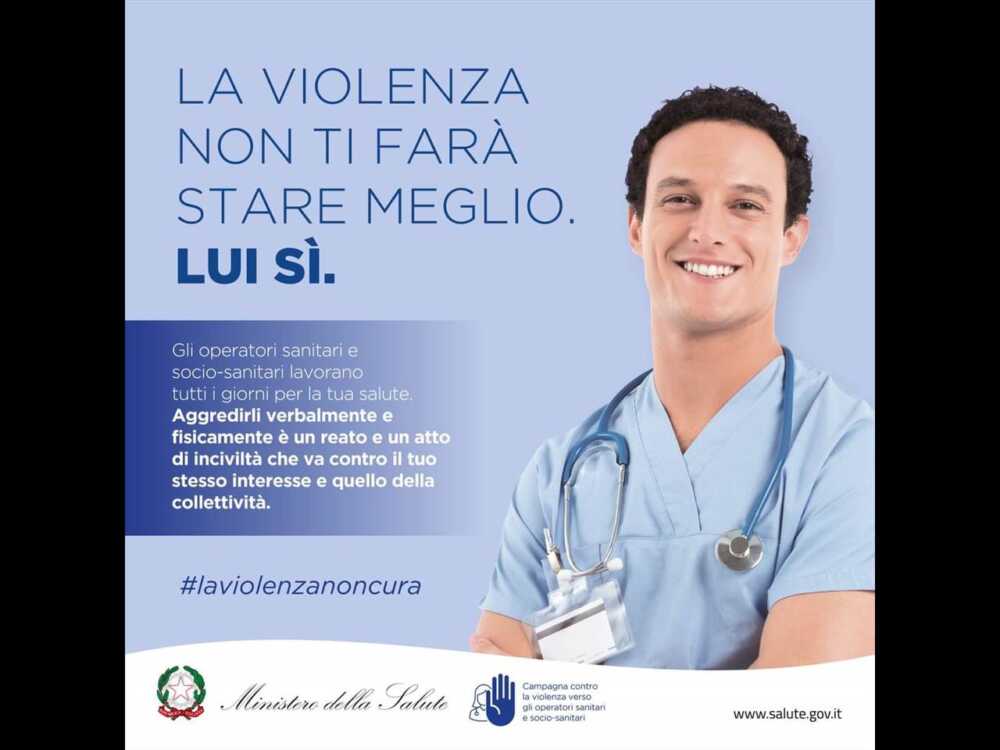 camapgna anti violenza operatori sanitari