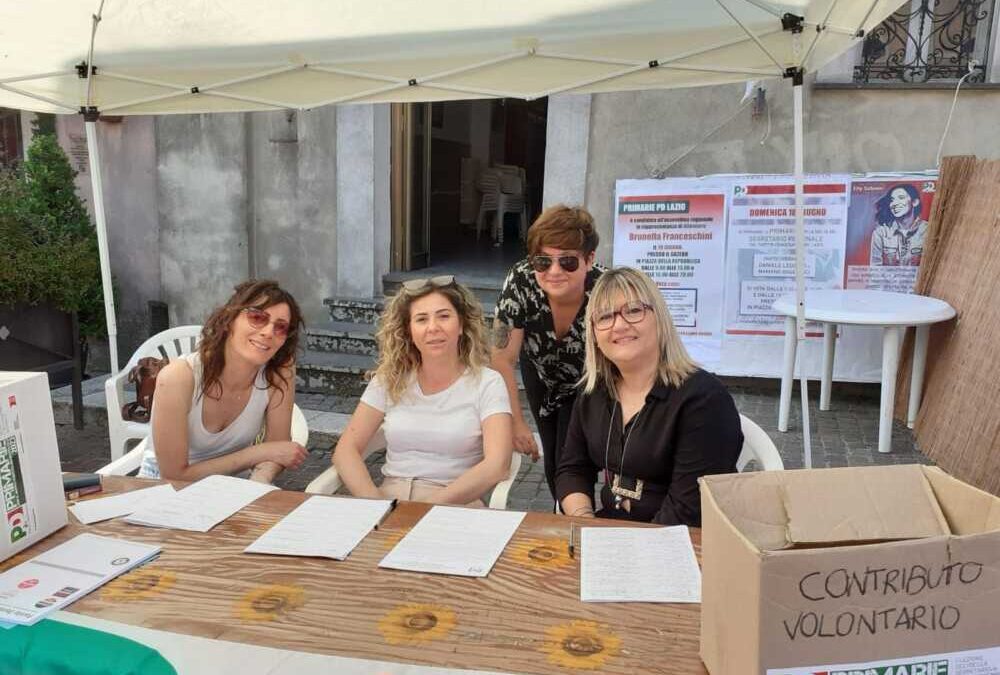 Allumiere, Brunella Franceschini a fianco al neo eletto segretario regionale Daniele Leodori