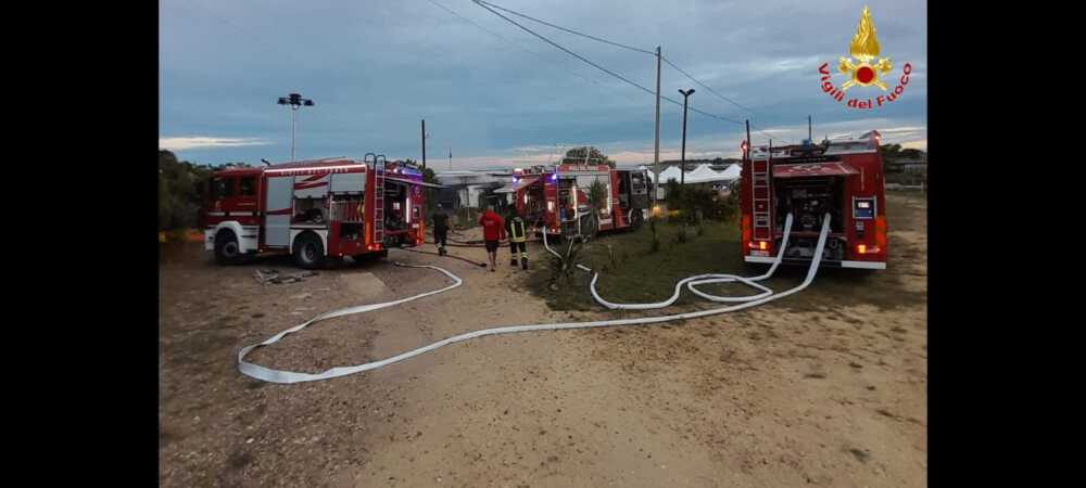 incendio a la scogliera