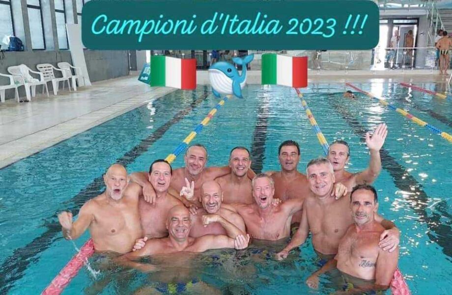 + 55 uomini europa sporting pallanuoto master nuotatori civitavecchiesi