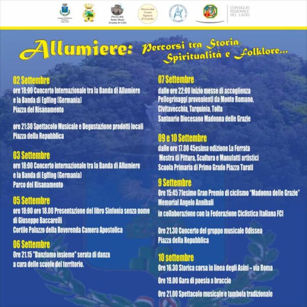 Allumiere Percorsi tra Storia, Spiritualità e Folklore
