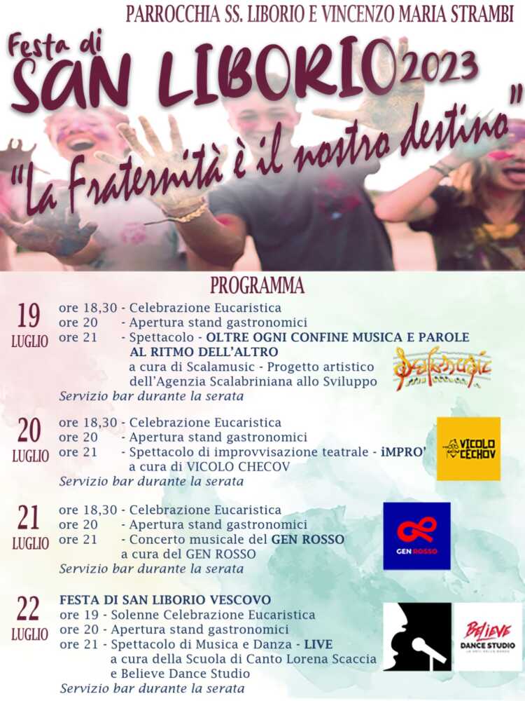 «La fraternità è il nostro destino» è il tema scelto quest’anno per la festa patronale di San Liborio a Civitavecchia
