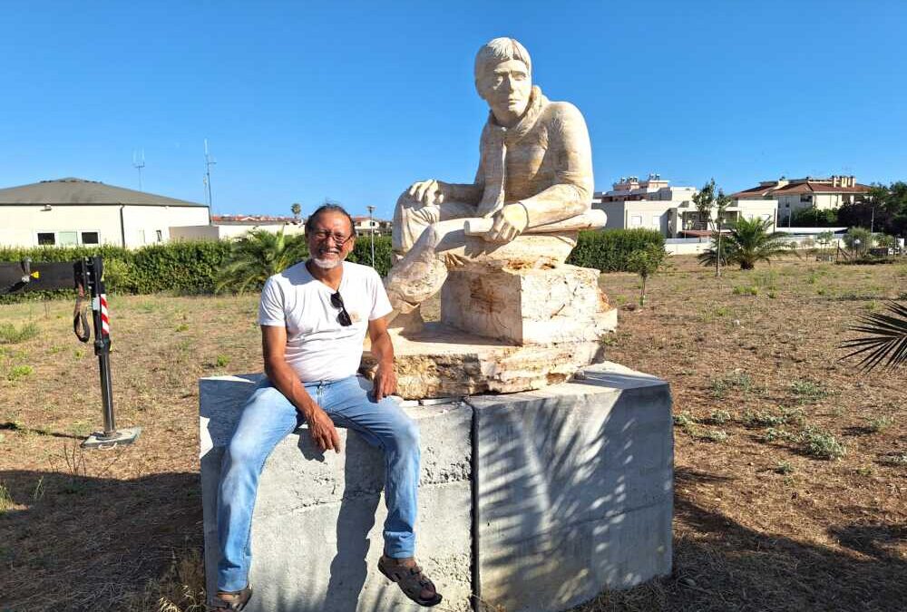 Statua in marmo a Ladispoli per Angelo Vassallo, il sindaco pescatore