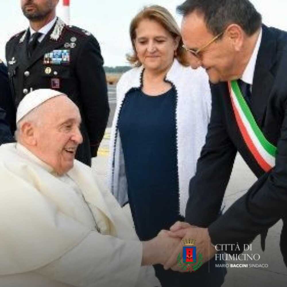 Mario Baccini incontra il Papa Mario Baccini incontra il Papa