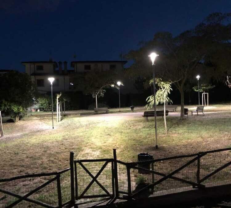 Nuova illuminazione e maggiore sicurezza nei parchi giochi di Aranova