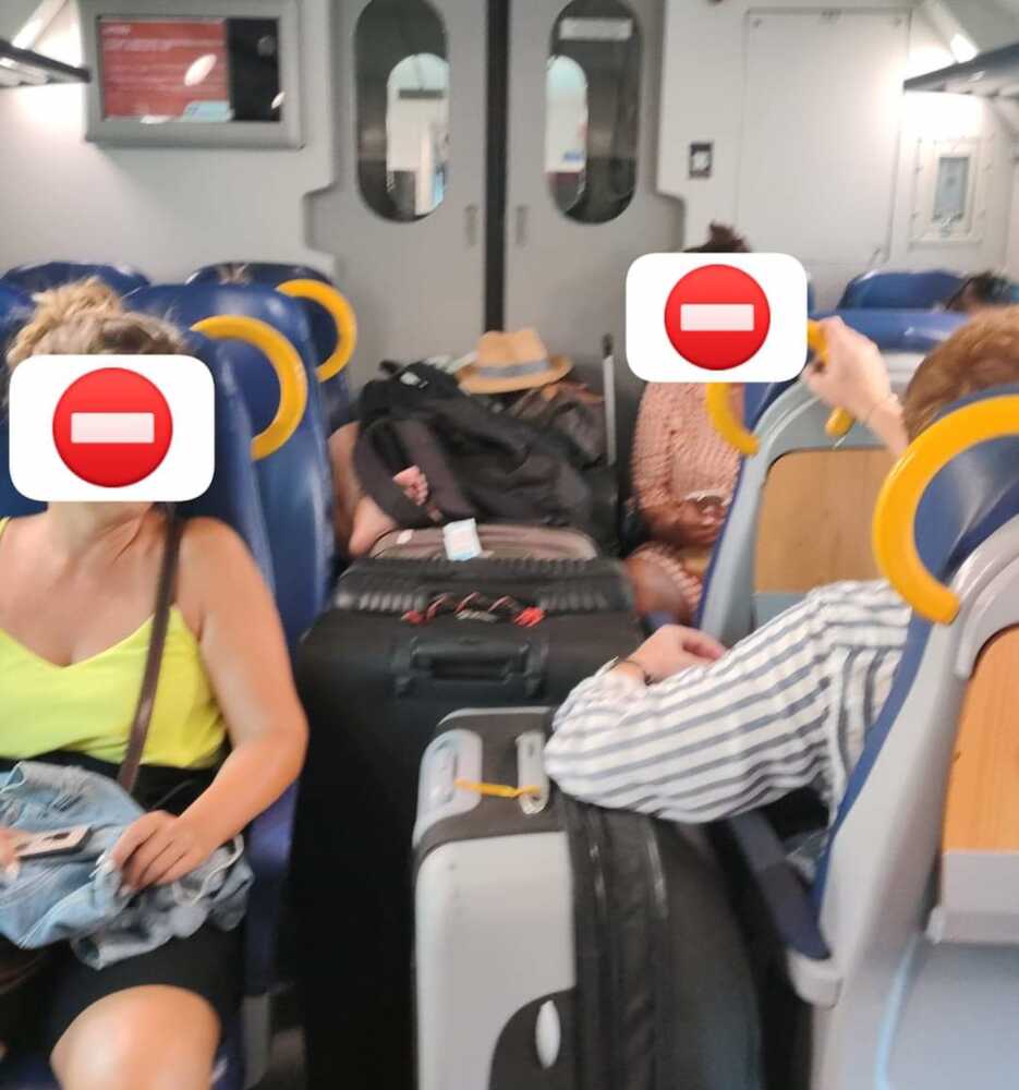 turisti croceristi valigie treno sovraffollamento (2) turisti croceristi valigie treno sovraffollamento (1)