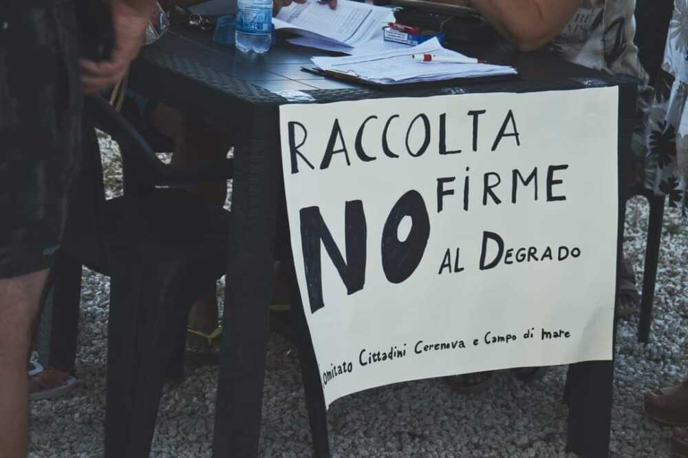 Firme degrado Cerenova contro il Sindaco Gubetti