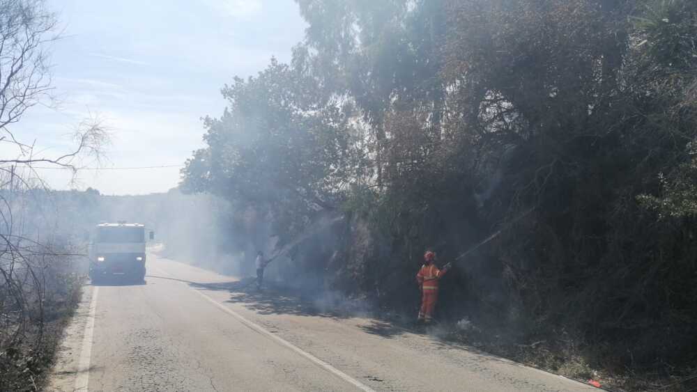 Incendio Cerveteri Valcanneto Incendio Cerveteri Valcanneto