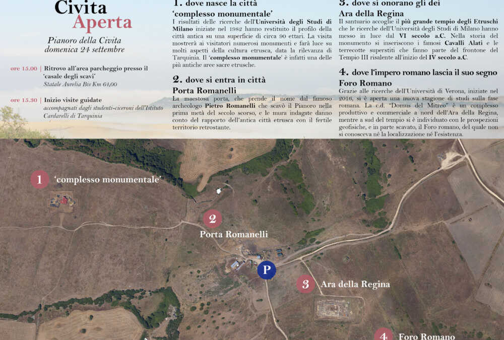 Archeologia, Civita aperta domenica a Tarquinia con l’Università di Milano