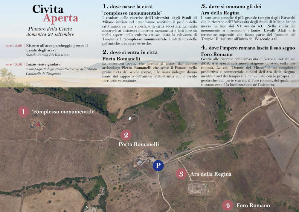 Pieghevole Civita Aperta interno Tarquinia