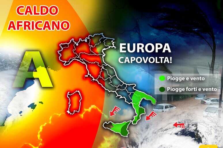 caldo africano sull'italia