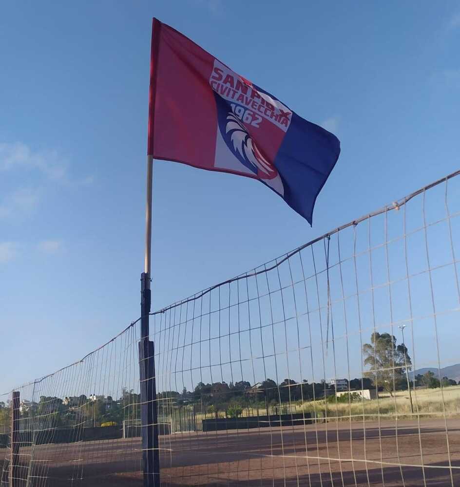 campo riccucci san pio x civitavecchia pozzolana bandiera