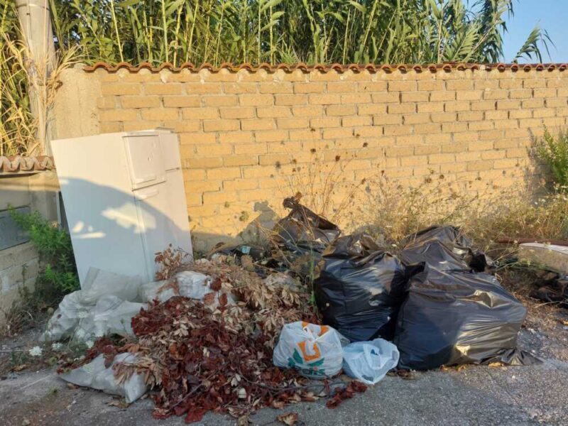 via dei Cacciatori Ladispoli rifiuti abbandonati (3)