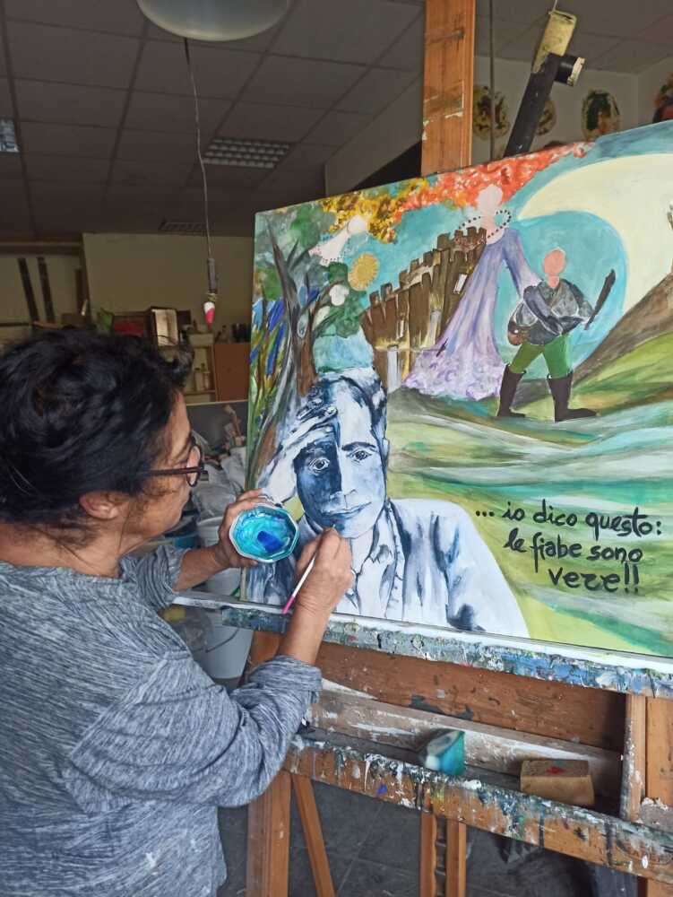 Lidia Scalzo con una mostra per “Le fiabe sono vere” - omaggio artistico a Italo Calvino