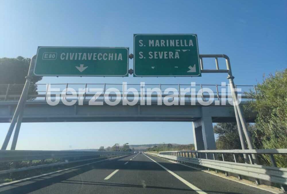 Chiude una notte il tratto di A12 fra Santa Severa e Civitavecchia Sud