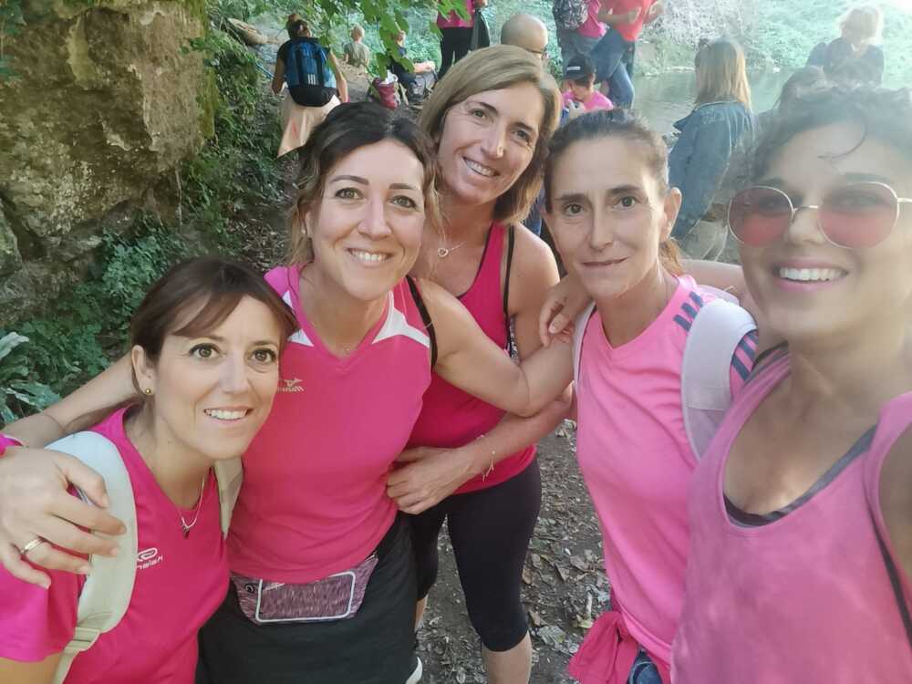 camminata in rosa cascatelle cerveteri
