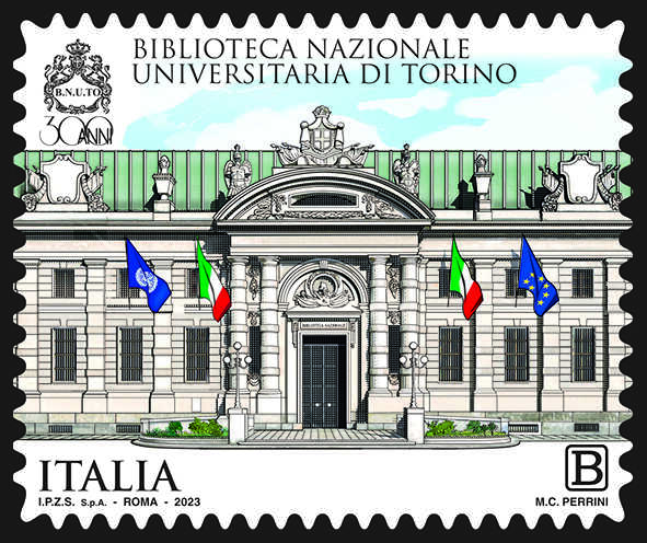 Poste, emesso francobollo dedicato alla Biblioteca Universitaria di Torino
