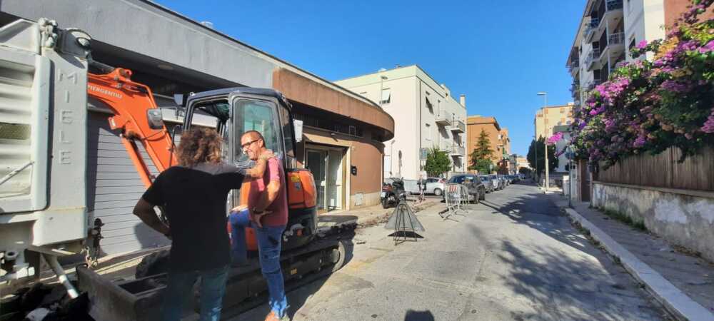 lavori civitavecchia via fratelli cervi