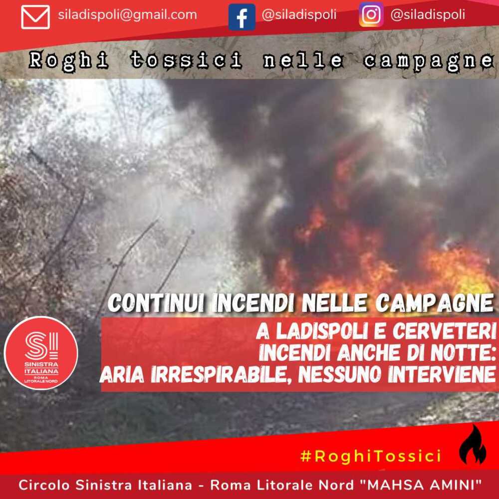 roghi tossici si ladispoli