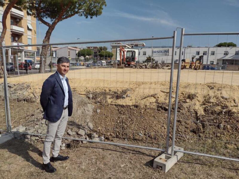 rotonda campo dell'oro civitavecchia lavori magliani