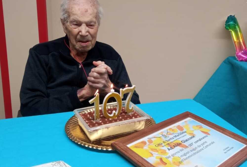 I 107 anni di Aldo Giaccone festeggiati a Santa Marinella