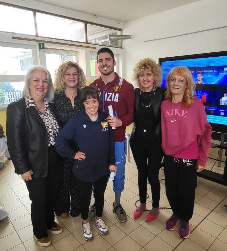 Giorgio Minisini e Arianna Sacripante in visita alla Ladispoli 1 Giorgio Minisini e Arianna Sacripante in visita alla Ladispoli 1