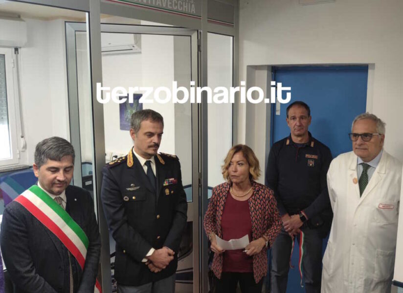 inaugurazione posto presidio polizia ospedale san paolo civitavecchia